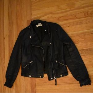 Vintage cropped leather jacket